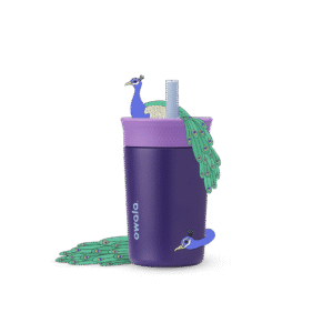 Owala Kids' Tumbler Stainless Steel 12oz Peacock Palace