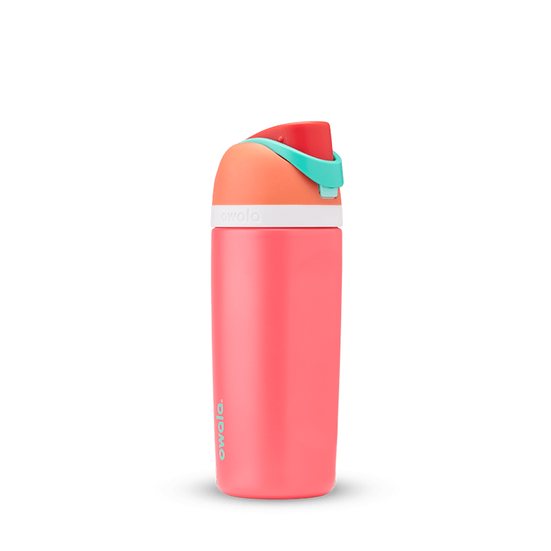 Owala Kids' FreeSip Stainless Steel 16oz Fireball