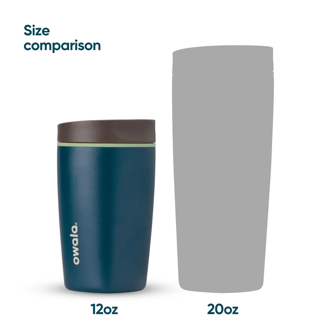 Owala SmoothSip Slider Stainless Steel 12oz Moonlit Shadow - Image 5