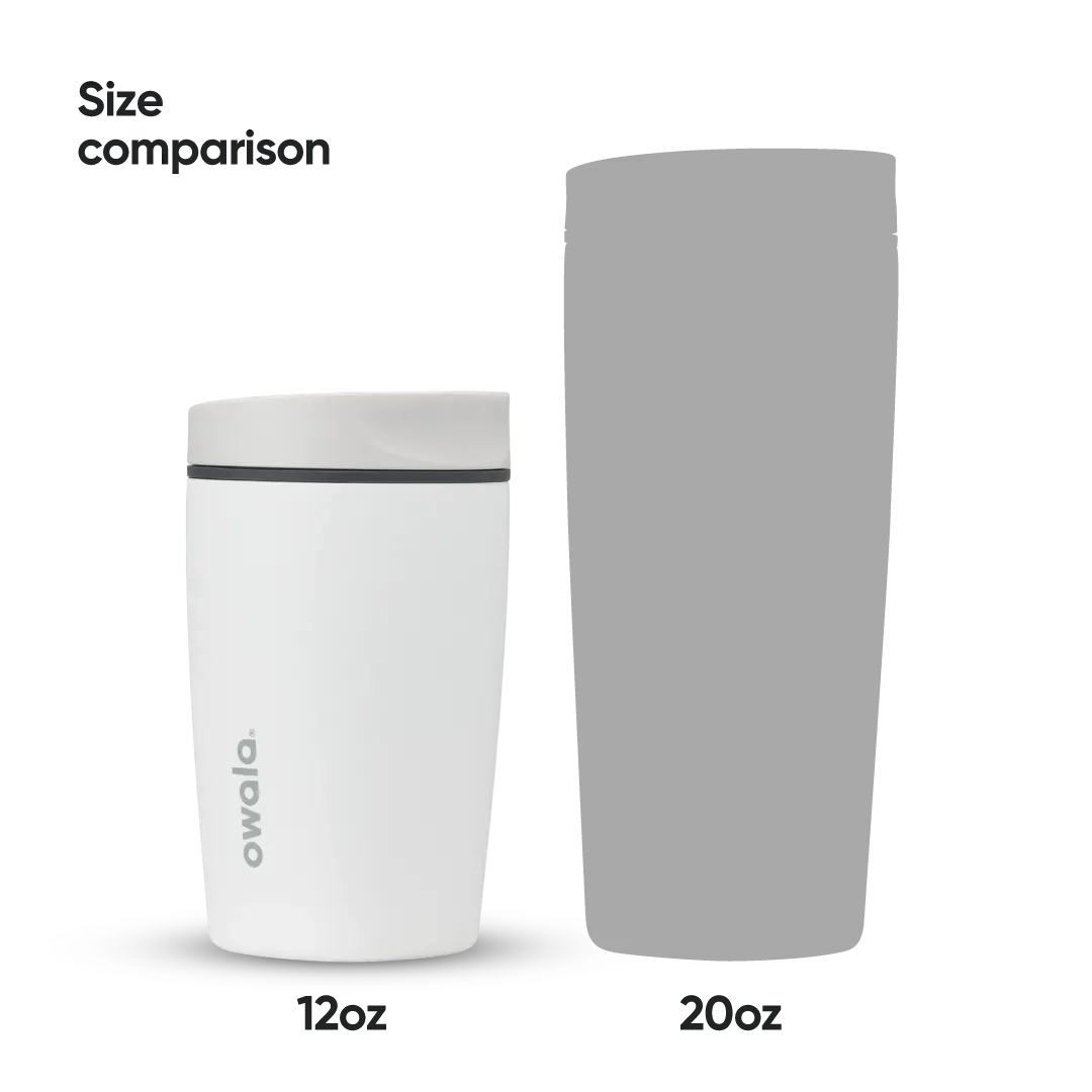 Owala SmoothSip Slider Stainless Steel 12oz Shy Marshmallow - Image 5