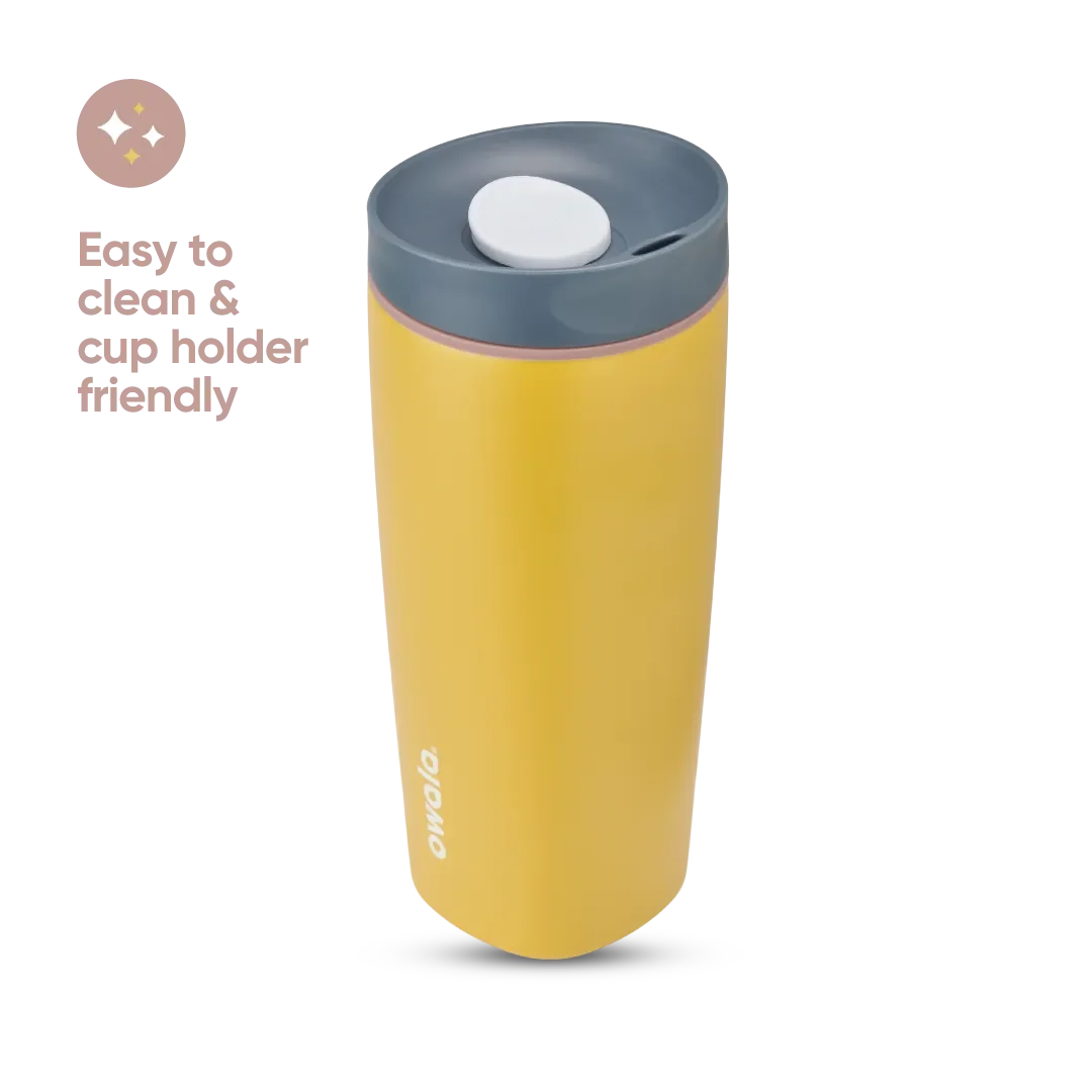 Owala SmoothSip Slider Stainless Steel 20oz Golden Quest - Image 4