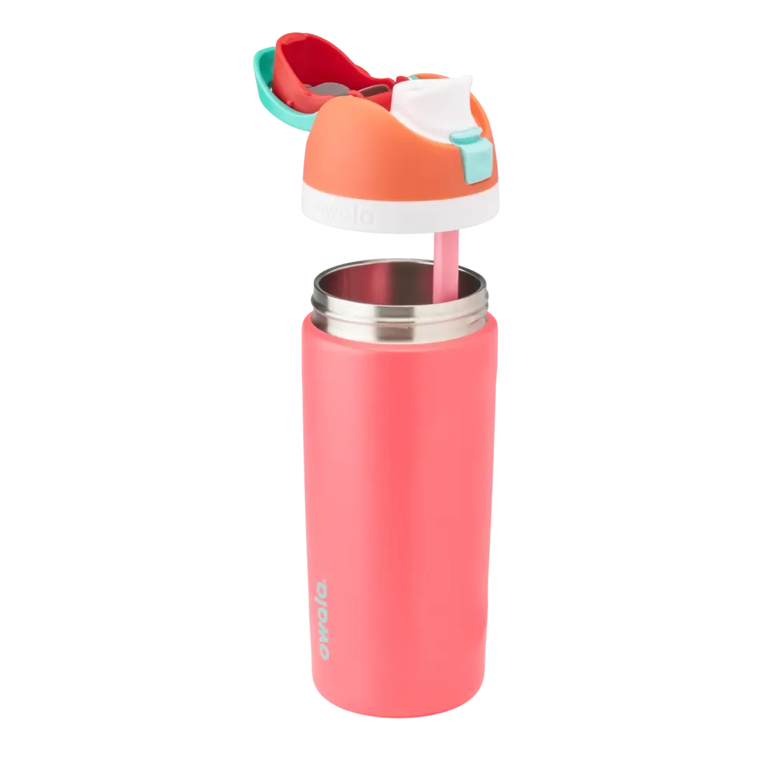 Owala Kids' FreeSip Stainless Steel 16oz Fireball - Image 3