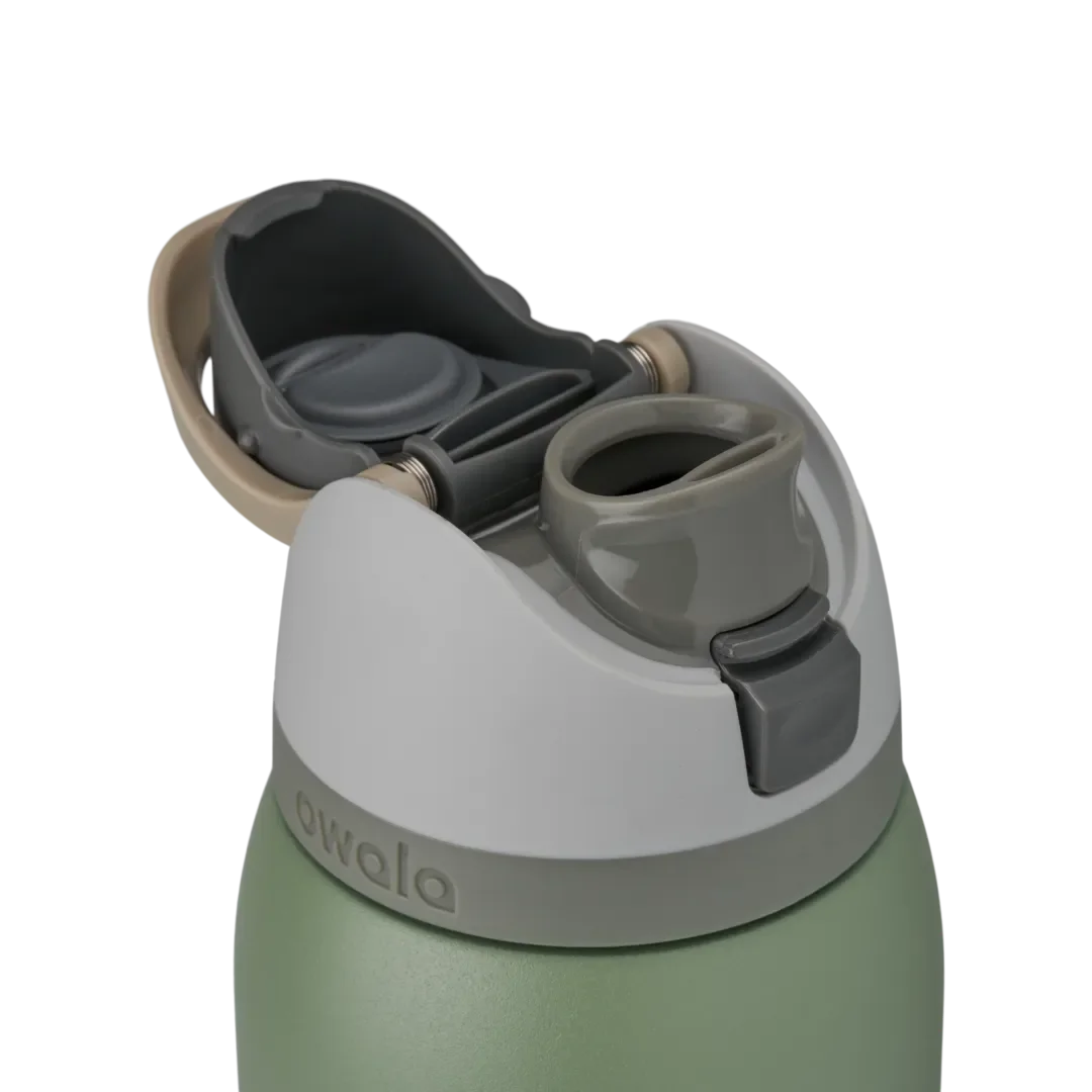 Owala FreeSip Stainless Steel 40oz Green House - Image 4