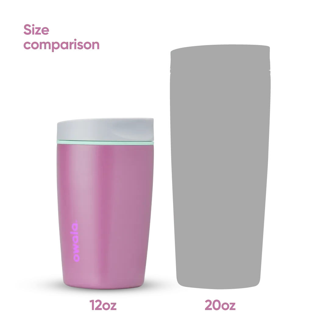 Owala SmoothSip Slider Stainless Steel 12oz Plum Perfect - Image 5