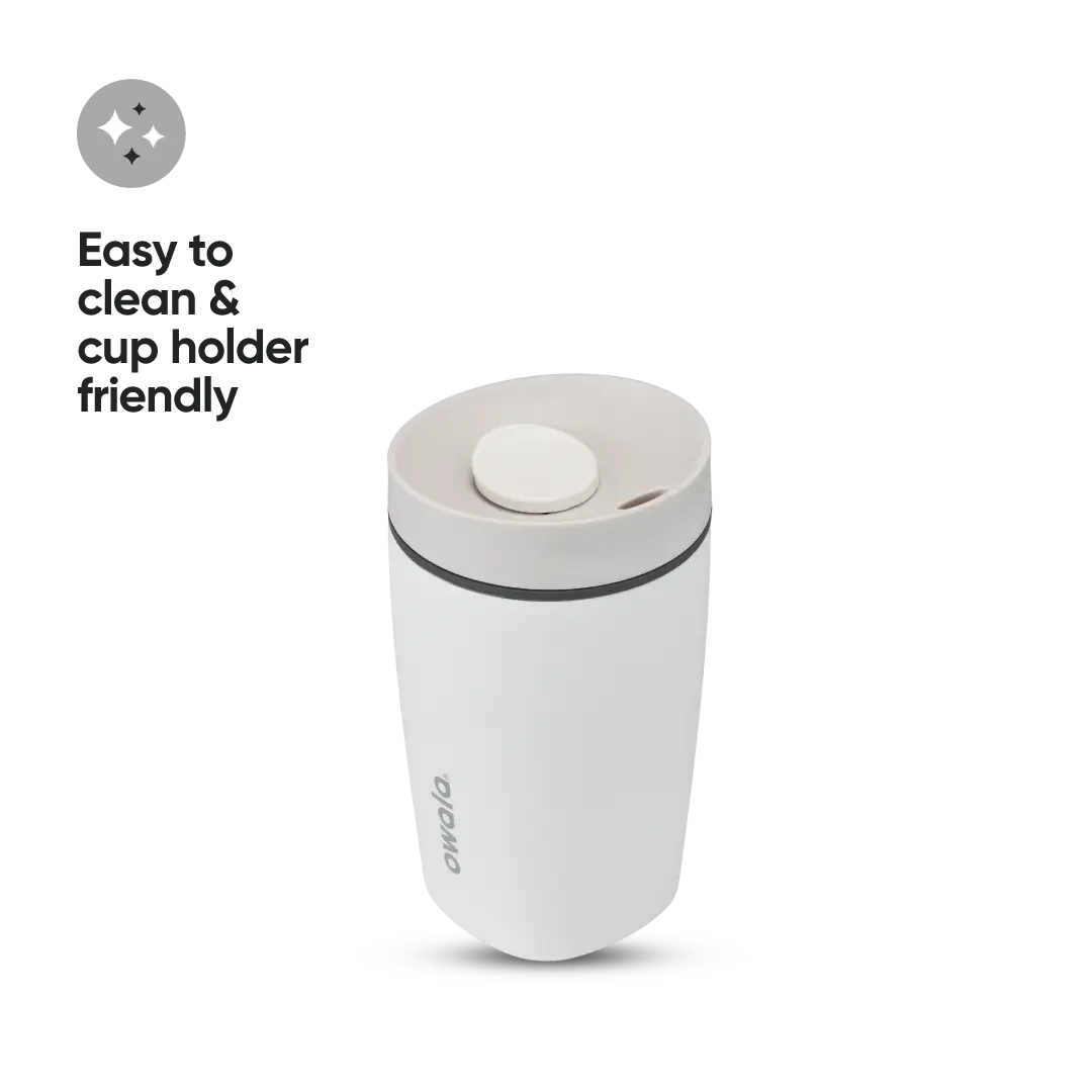 Owala SmoothSip Slider Stainless Steel 12oz Shy Marshmallow - Image 3