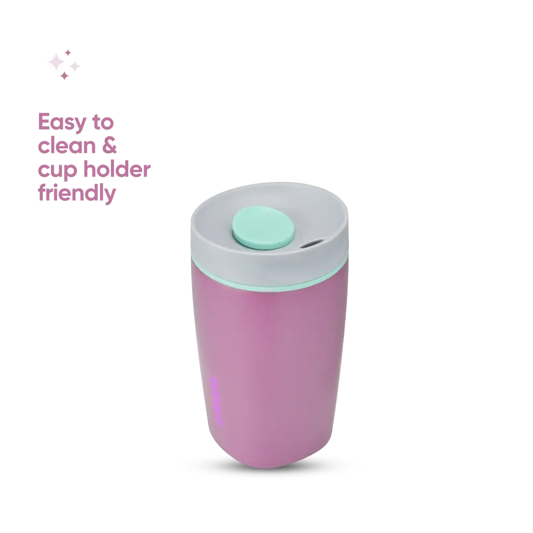 Owala SmoothSip Slider Stainless Steel 12oz Plum Perfect - Image 3